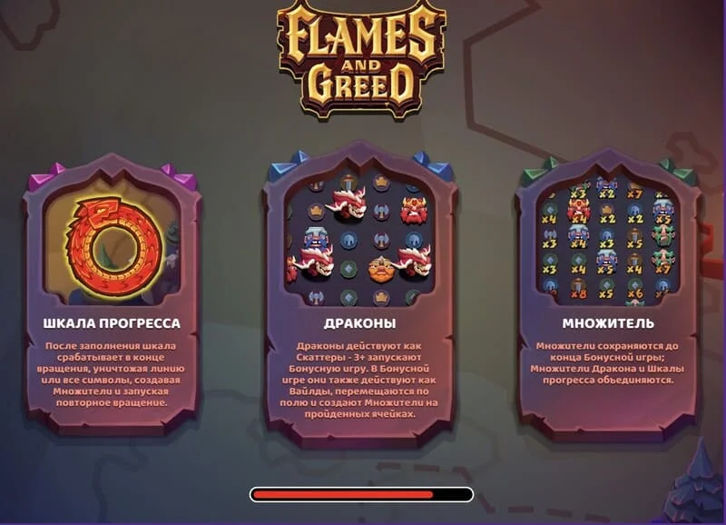 Flames and Greed - οθόνη φόρτωσης